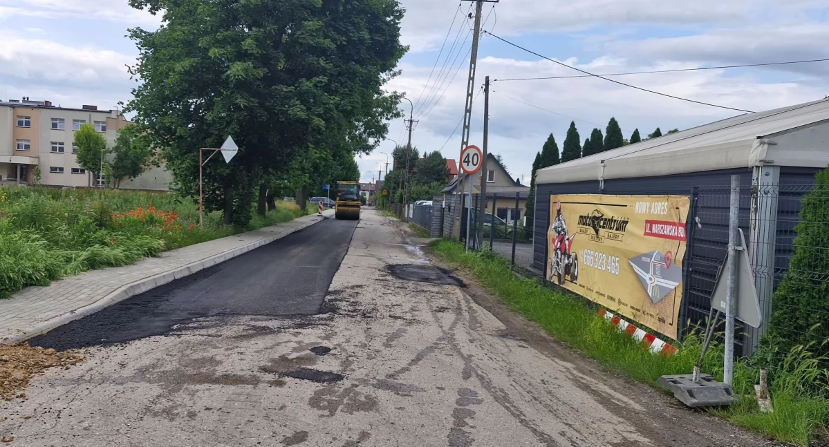 Uwaga kierowcy! Ulica Zabrowarna w Łukowie zamknięta z powodu remontu nawierzchni