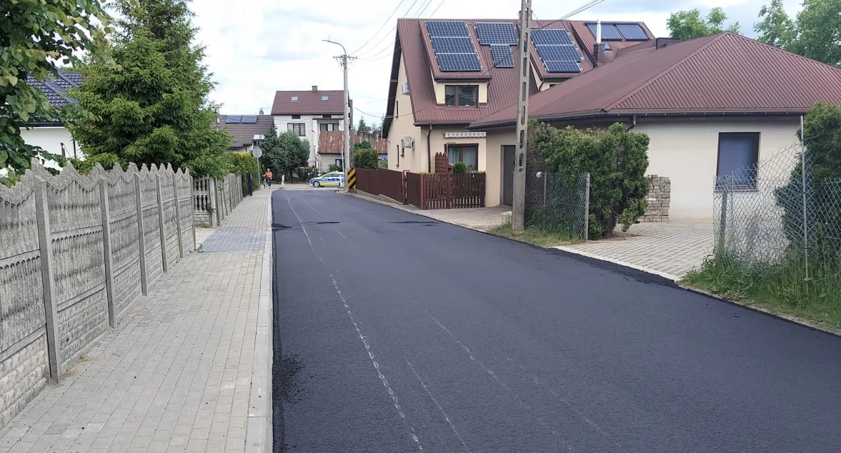 Zakończono remont ul. Zabrowarnej w Łukowie – nowa nawierzchnia już gotowa