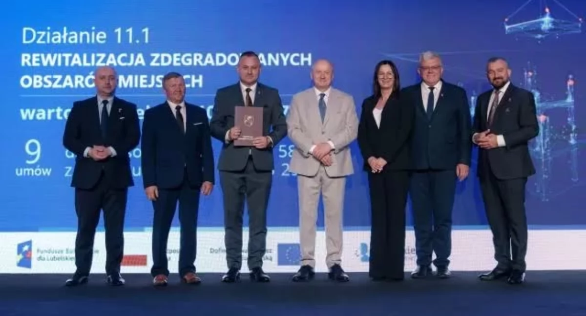 Stoczek Łukowski otrzymał ponad 7,7 mln zł na rewitalizację Parku „Chojniak” – podpisano umowę