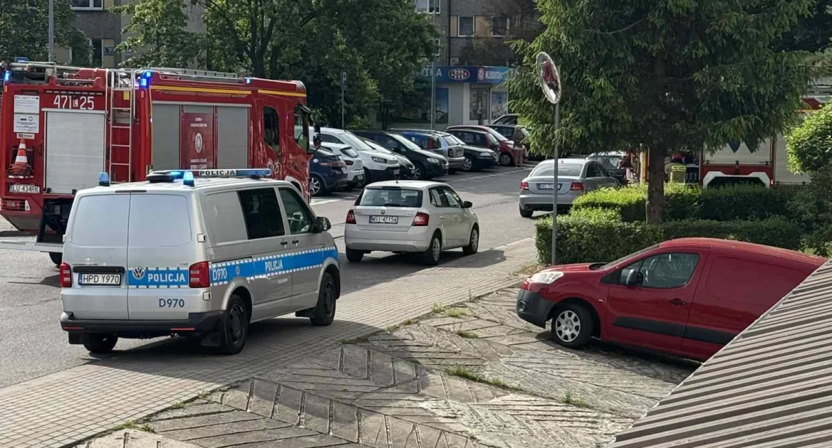 Pożar mieszkania przy ulicy Skrzetuskiego w Łukowie (WIDEO)