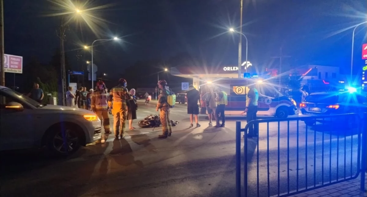 Zablokowana DK63 i ranny 19-latek. Nowe fakty po wypadku przy Orlenie w Łukowie