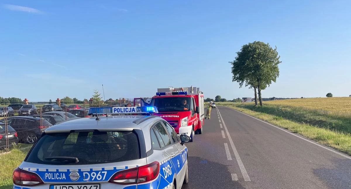 Alarmujące zgłoszenie z Bystrzycy. Na miejscu okazało się, że scenariusz był zupełnie inny.