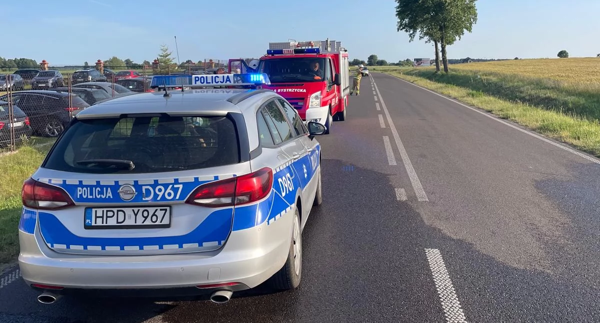 Wypadek w Bystrzycy! Mała dziewczynka ranna po zderzeniu dwóch aut