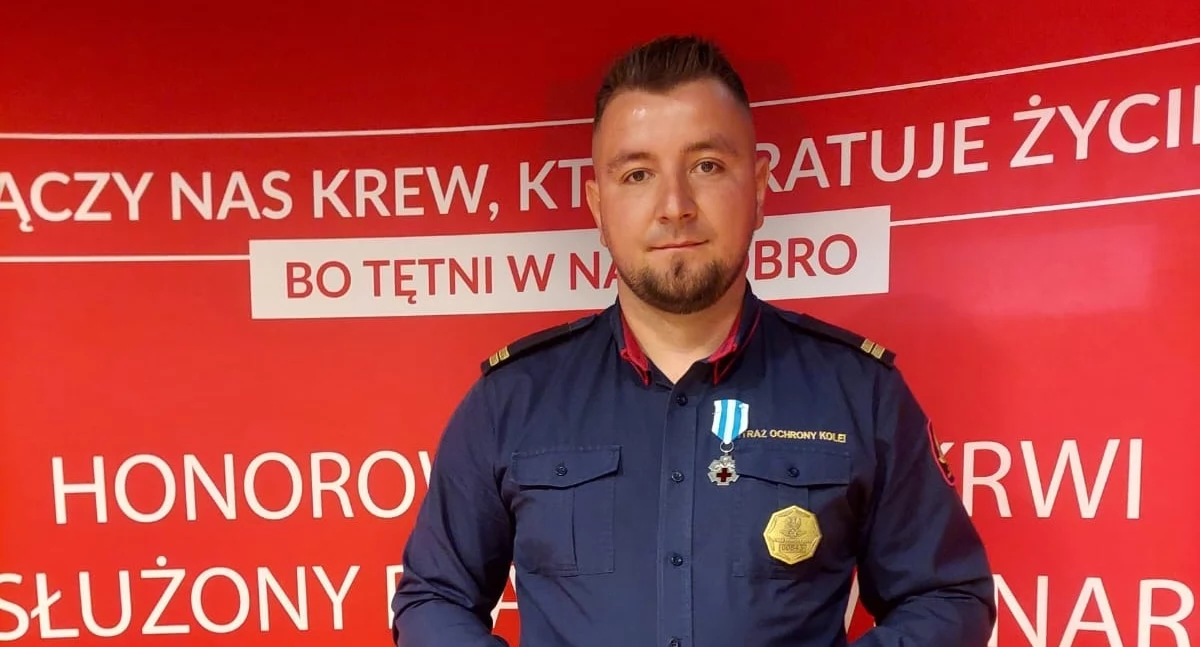 Przemysław Turski z Łukowa uhonorowany przez Ministra Zdrowia za oddanie 23 litrów krwi