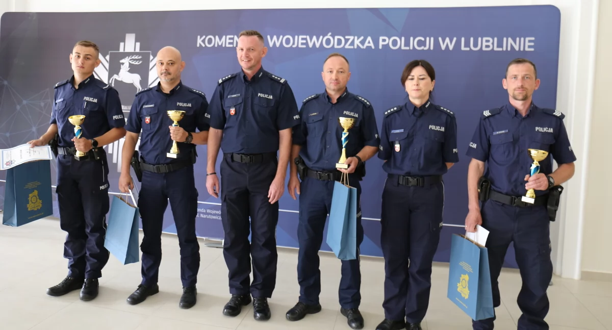 Łukowscy policjanci w czołówce województwa! Sukces Tomasza Borychowskiego i Damiana Suleja