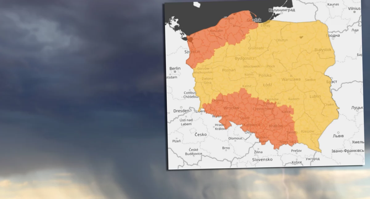 Burze z gradem i silnym wiatrem w powiecie łukowskim – IMGW wydało ostrzeżenie