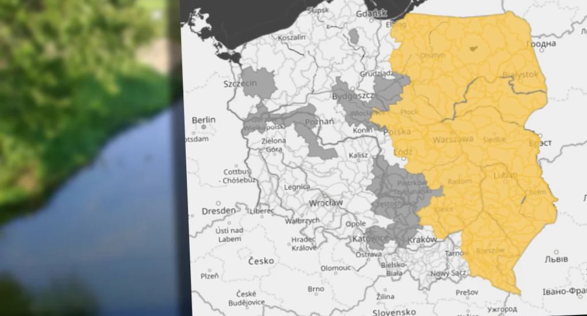 Gwałtowne wzrosty stanów wody w powiecie łukowskim. Ostrzeżenia hydrologiczne dla Krzny, Tyśmienicy i Świdra