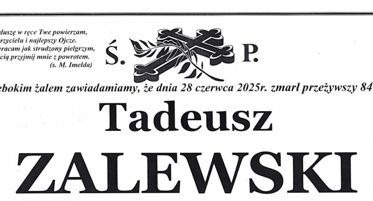 Nie żyje Tadeusz Zalewski, wieloletni pracownik Inspektoratu Weterynarii w Łukowie