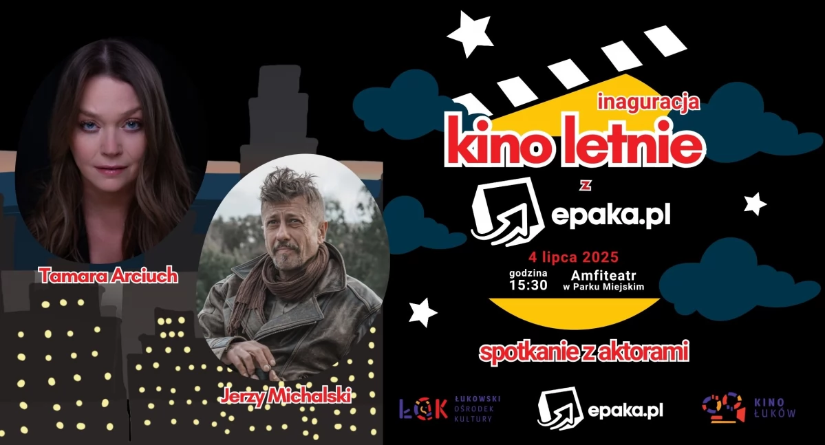 Tamara Arciuch i Jerzy Baduszek Michalski w Łukowie! Kino letnie z wyjątkowym początkiem