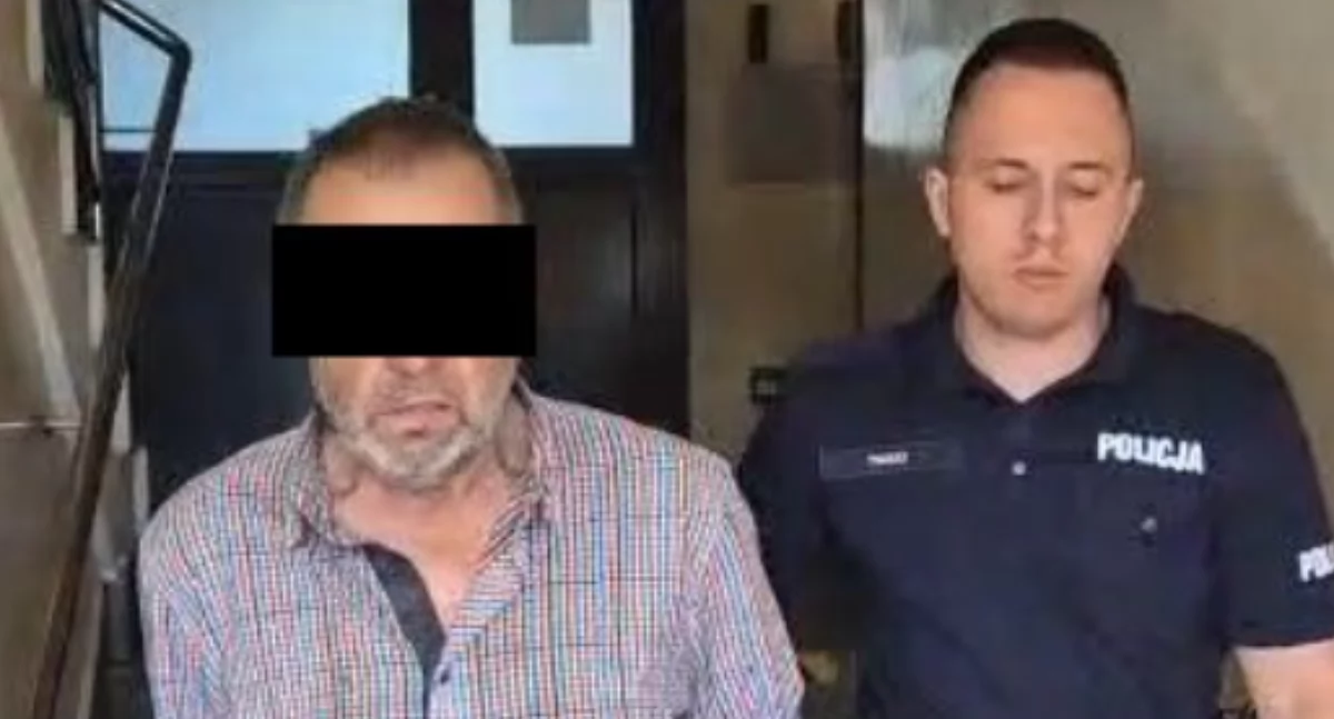 Horror w domu. Groził żonie nożem, choć miał zakaz zbliżania się. Jest już w areszcie (WIDEO)