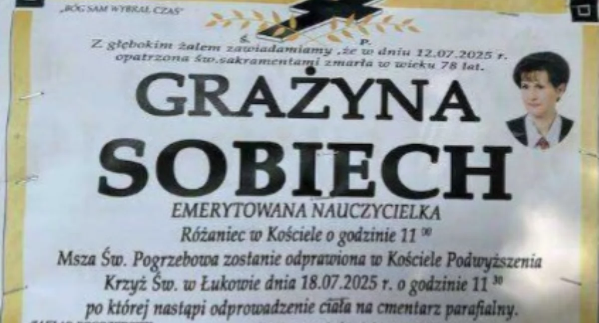 Zmarła Grażyna Sobiech – ceniona nauczycielka z Łukowa. Uroczystości pogrzebowe w piątek