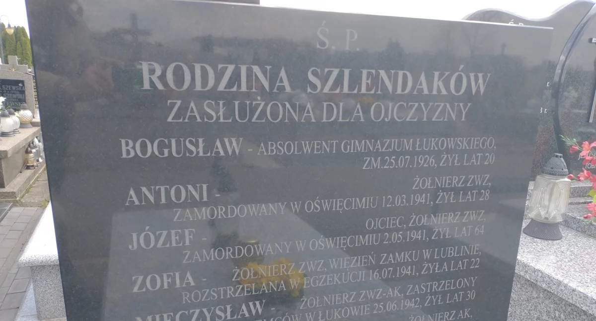 Zginęli za Polskę. W rocznicę śmierci Zofii Szlendak przypomniano o rodzinie konspiratorów z Łukowa