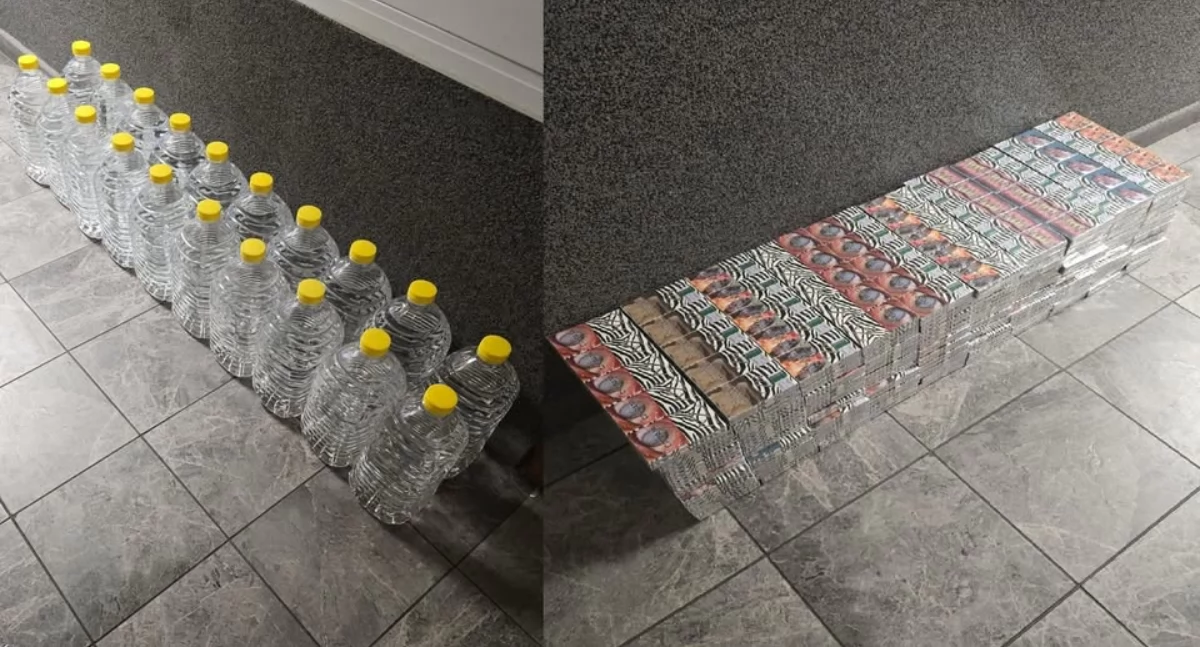 Miał w aucie 1000 paczek papierosów i 20 litrów „lewego” alkoholu. 58-latek z Łukowa zatrzymany!