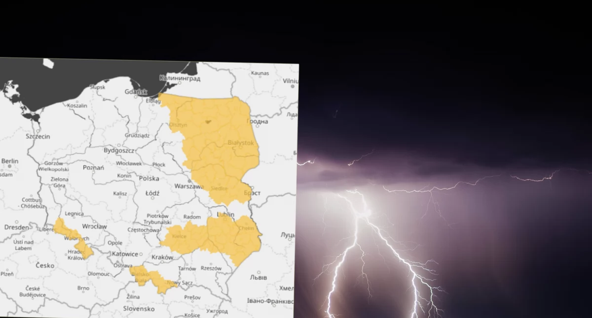 Uwaga, możliwe burze i silne opady w powiecie łukowskim. IMGW wydało ostrzeżenie