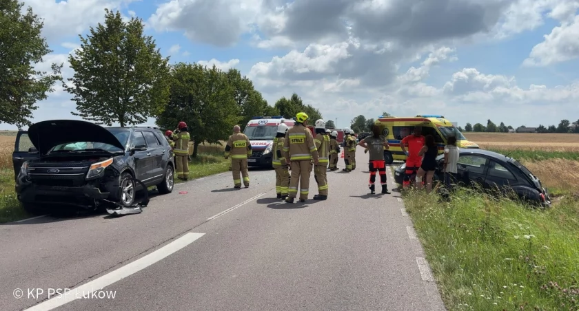 Wypadek w Hordzieży. Ośmioro poszkodowanych, w tym dzieci