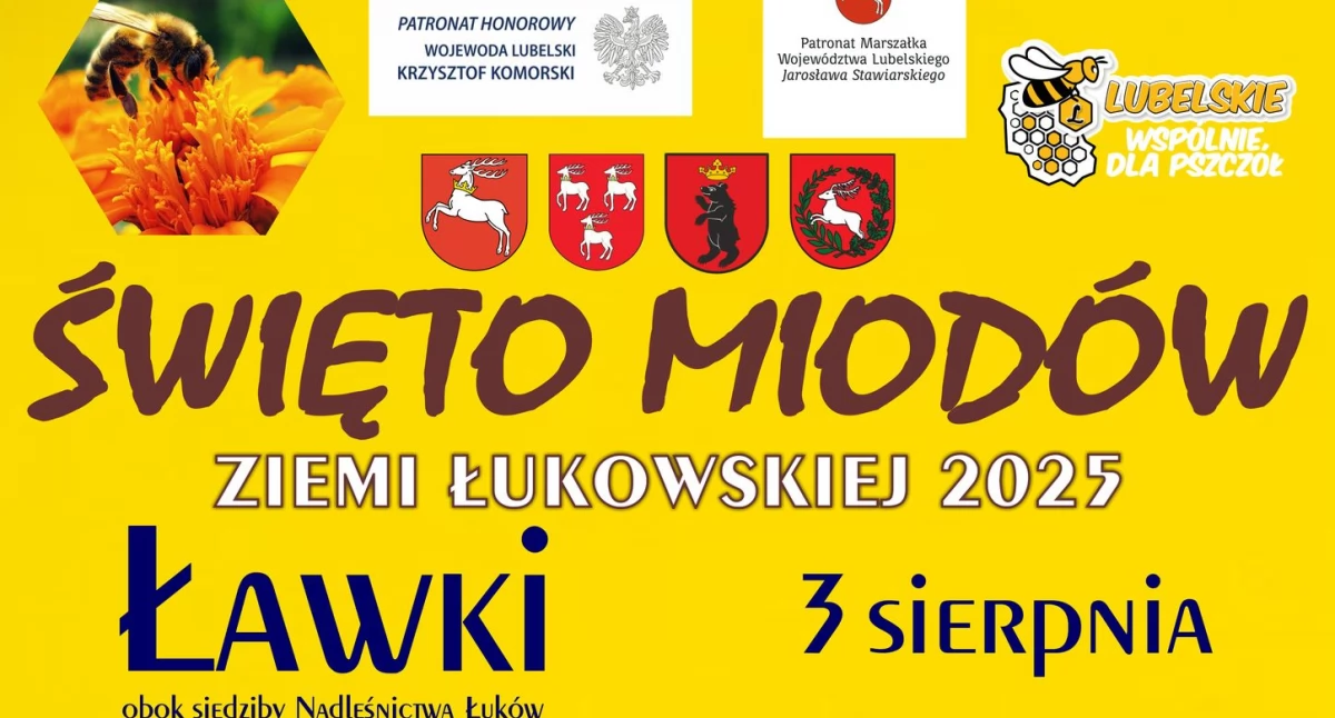  Słodkie święto w Ławkach: Znamy program Święta Miodów Ziemi Łukowskiej (NASZ PATRONAT)