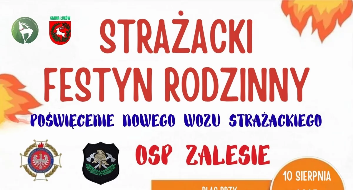 Zawyją syreny, a potem poleje się... szampan bezalkoholowy? Wielkie święto strażaków w Zalesiu!