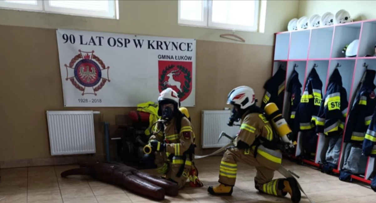 Alarm, dym i trudny sprawdzian. Czy strażacy z OSP Krynka zdali egzamin z gotowości?