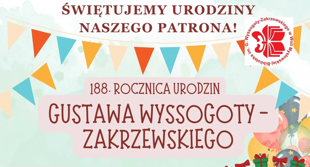Biblioteka w Woli Mysłowskiej świętuje urodziny patrona. Czeka słodka niespodzianka i eksperymenty z CNK