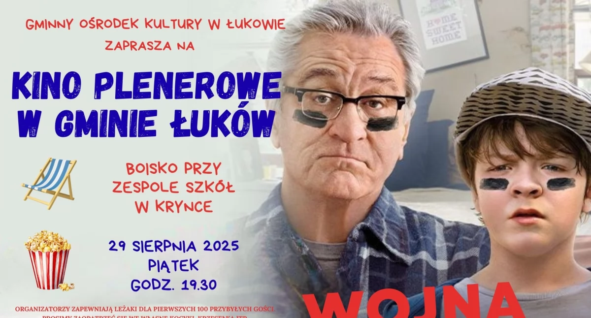 Rodzinny seans pod gwiazdami. W Krynce zagrają „Wojnę z Dziadkiem”