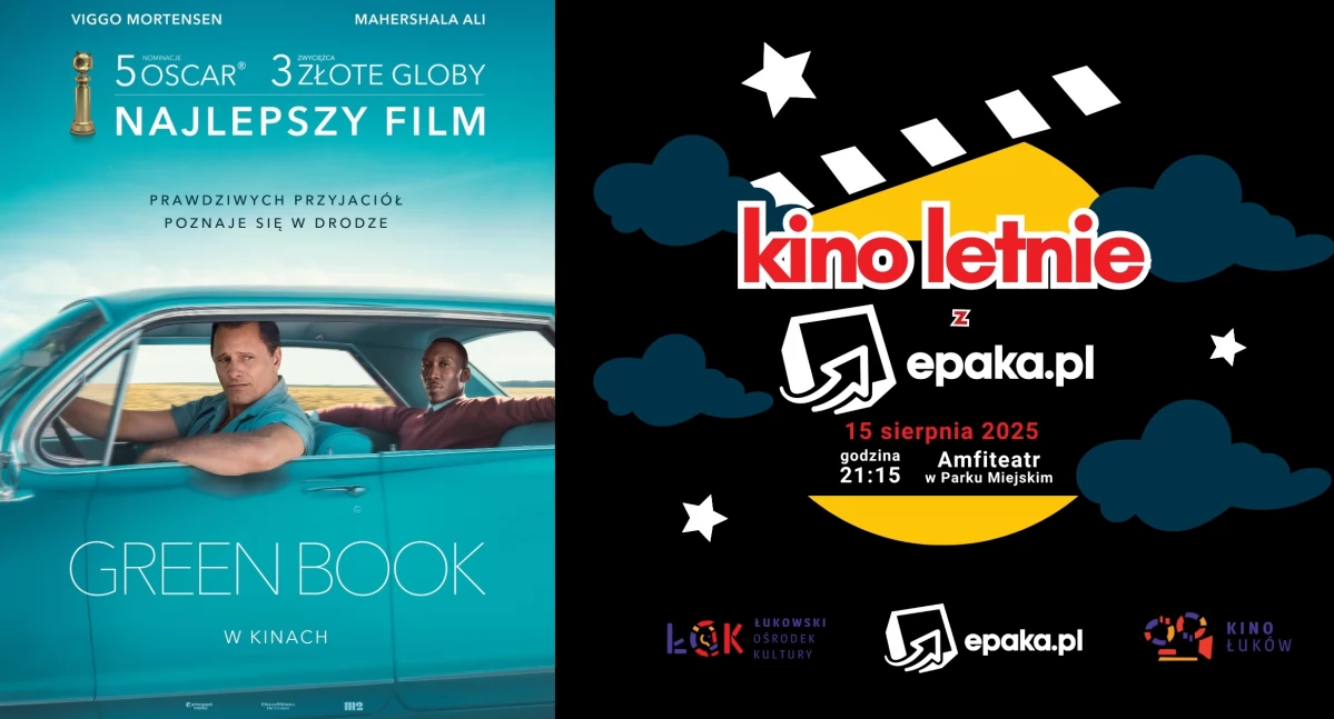 „Green Book” w łukowskim amfiteatrze. Kolejny seans Kina letniego z epaka.pl