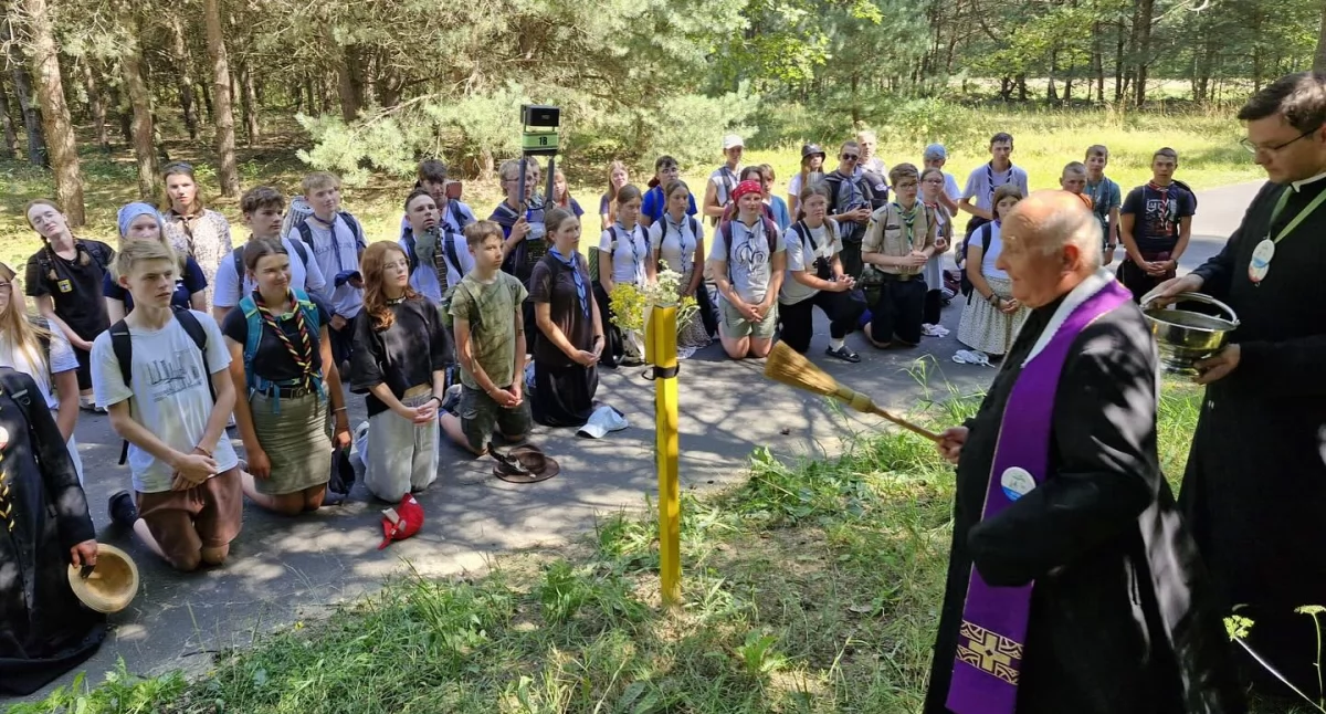 Pielgrzymi z Podlasia dotarli do Lasku Pojednania. Przed nimi ostatni etap drogi na Jasną Górę
