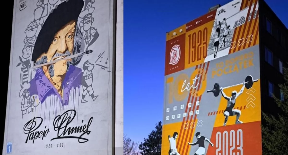 Murale Adama „Tupza” Kopcia. Dziedzictwo artysty, które zostaje w Łukowie i powiecie [ZDJĘCIA]