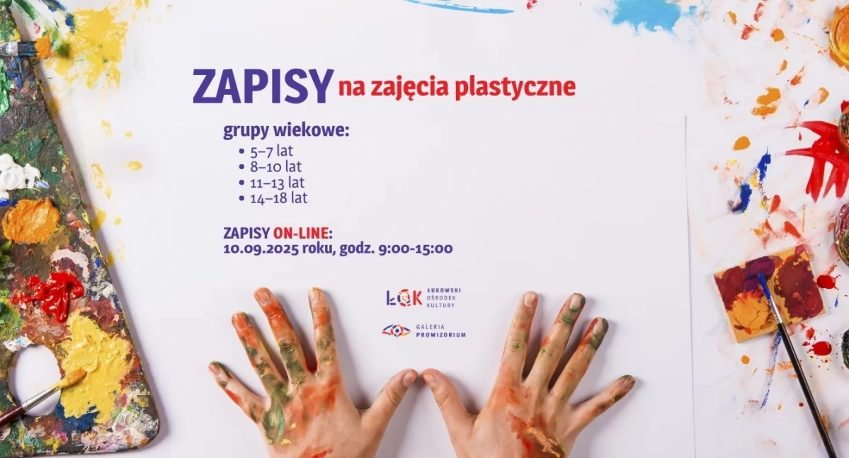 Rusza nabór na zajęcia plastyczne w Łukowskim Ośrodku Kultury. Liczba miejsc ograniczona