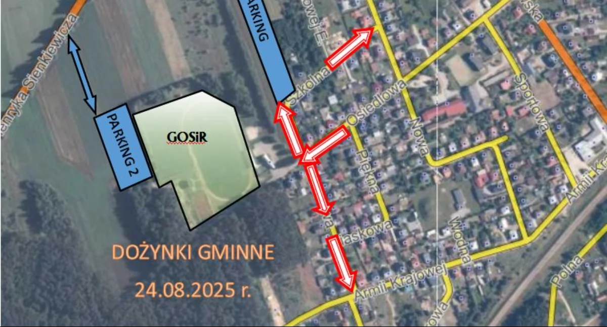 Zmiana organizacji ruchu w Krzywdzie podczas Dożynek Gminnych