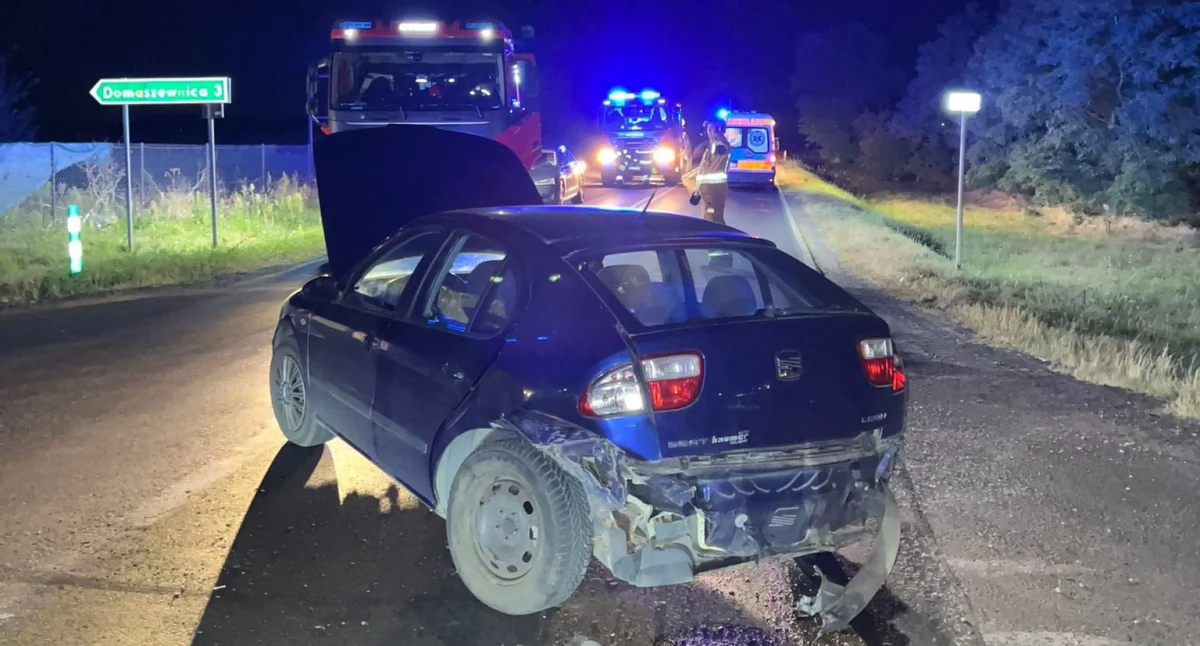 Niedzielny wieczór zamienił się w koszmar na DK63. Huk, syreny i cztery osoby zabrane do szpitala 