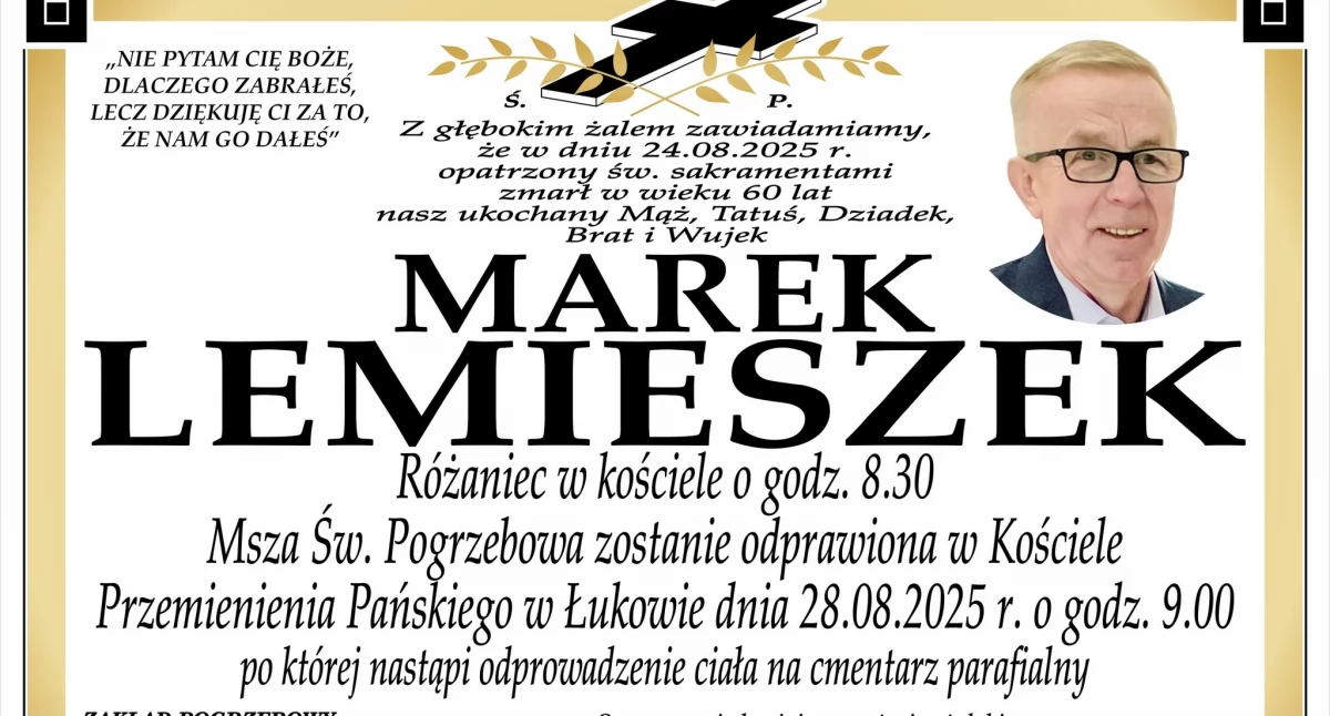 Nie żyje Marek Lemieszek. Przez lata pracował w Nadleśnictwie Łuków