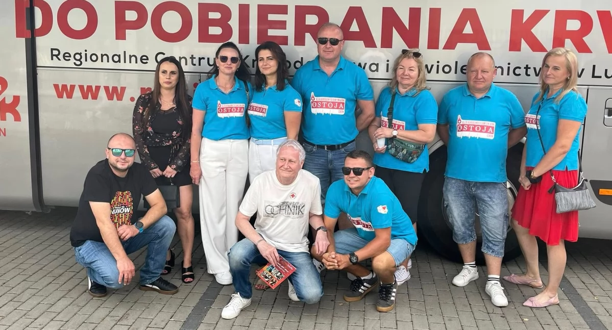 Klub Honorowych Dawców Krwi Ostoja w Łukowie wspiera Mirosława Greluka podczas MotoŻyle 2025  FOTO)