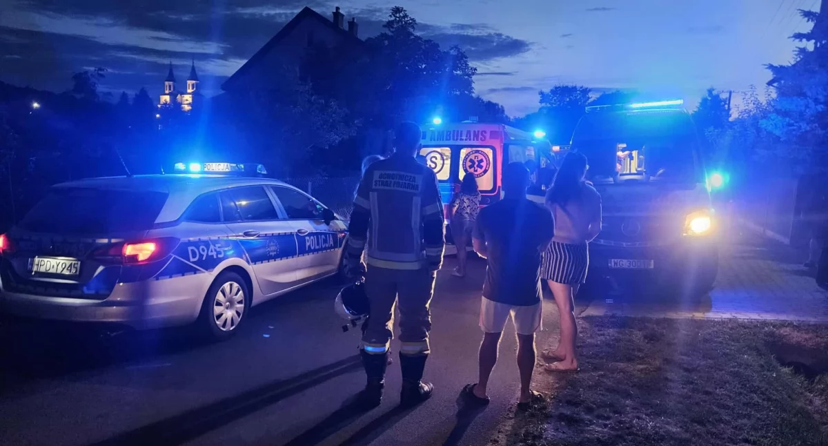 Dramat w Wilczyskach o 19:45 – dwie dziewczynki ranne w wypadku drogowym
