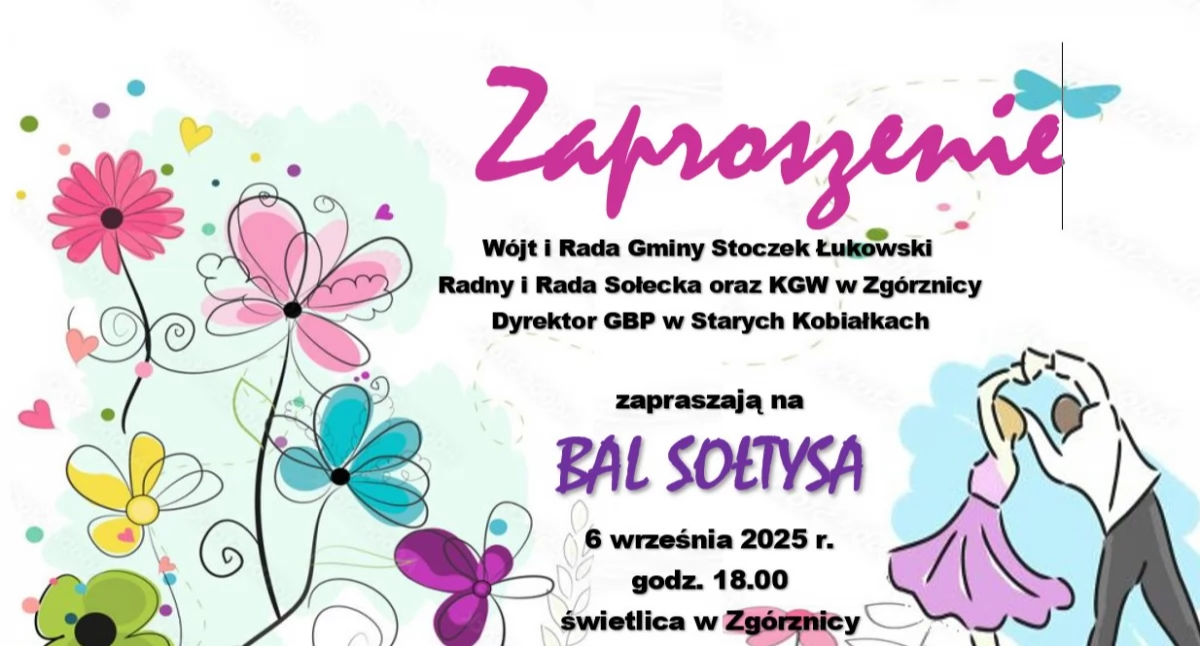 Bal Sołtysa w Zgórznicy. Wójt i Rada Gminy zapraszają na wyjątkowe wydarzenie