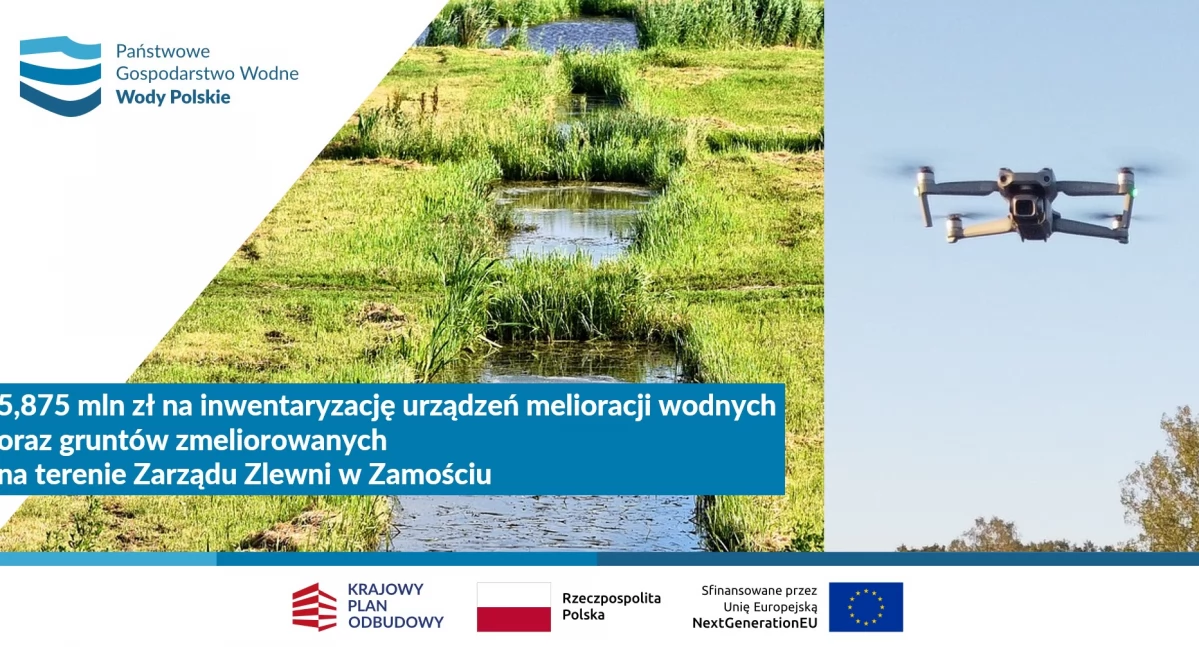 Drony nad Staninem. Wody Polskie sprawdzają rowy melioracyjne