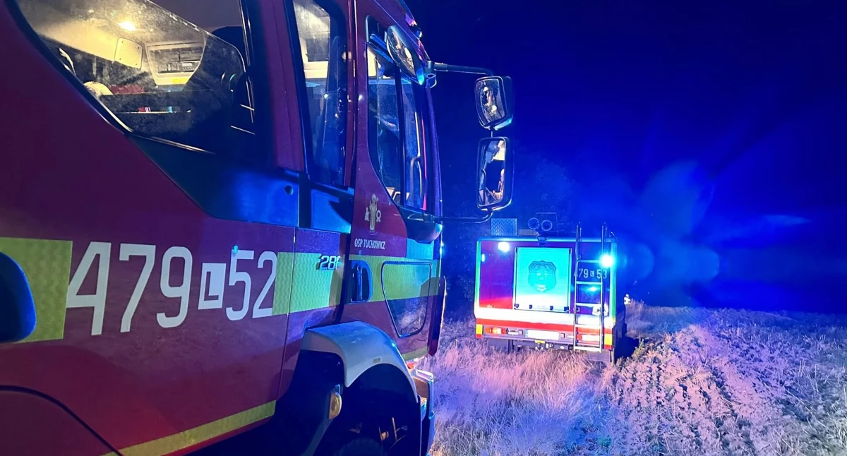 Pożar traw w Wólce Zastawskiej szybko ugaszony dzięki sprawnej akcji strażaków