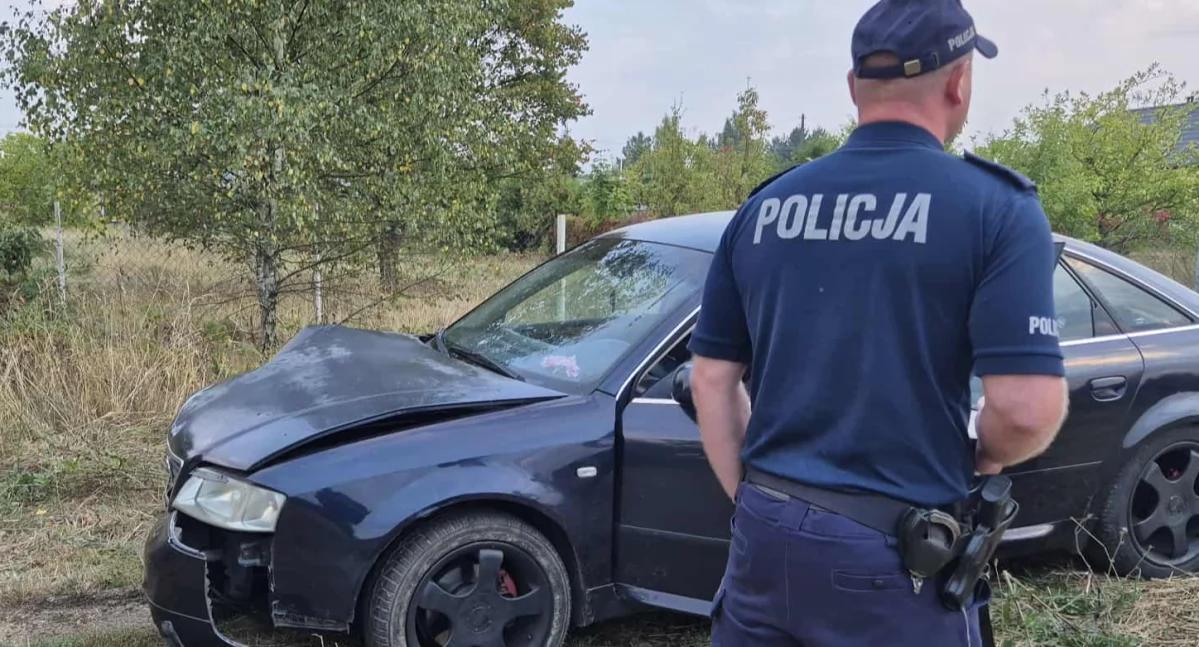 DRAMAT NA BALU SOŁTYSA W ZGÓRZNICY! AUDI ROZBIŁO TRZY AUTA. KIEROWCA UCIEKŁ DO LASU