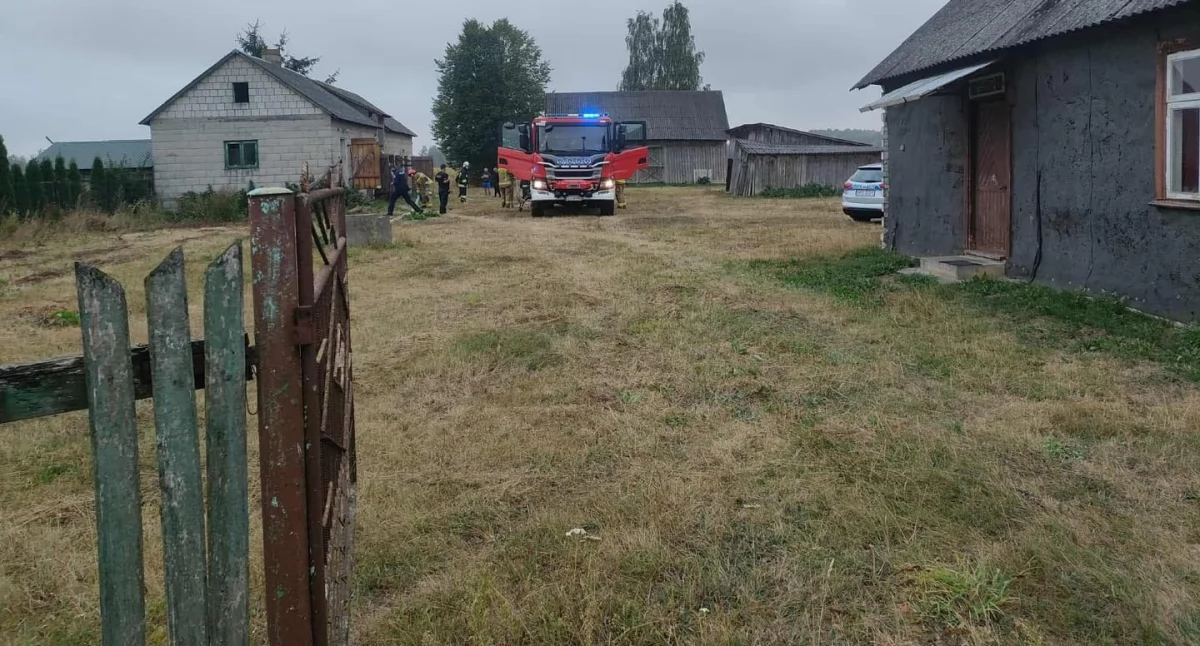 Pożar w Kownatkach. Na miejscu trzy jednostki straży i policja