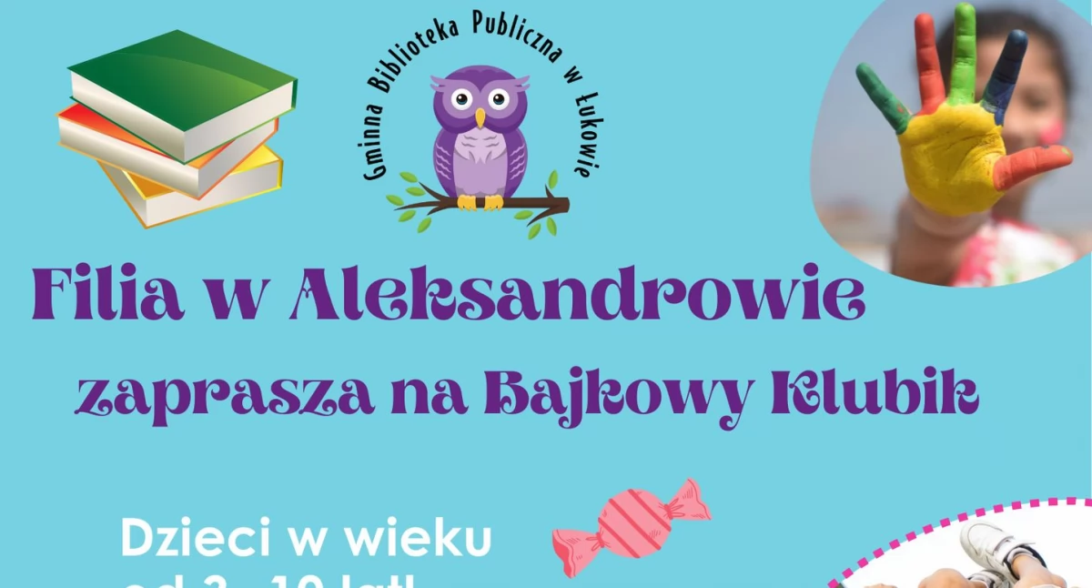 Zapraszamy na Bajkowy Klubik w Aleksandrowie z finałem konkursu „Czytelnik wakacji”