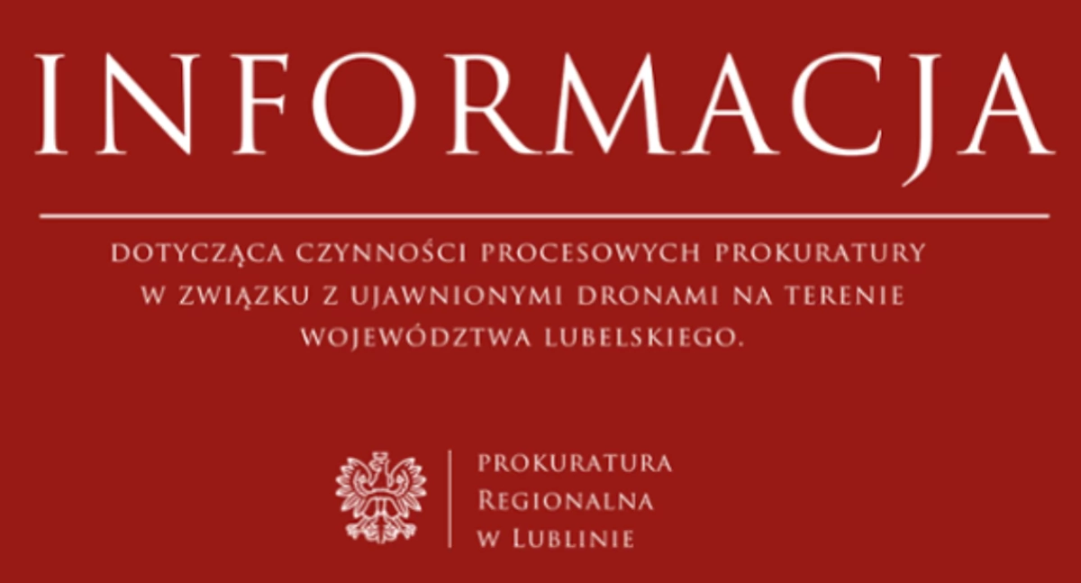 Sytuacja w polskiej przestrzeni powietrznej ustabilizowana. Prokuratura bada szczątki dronów z Lubelszczyzny