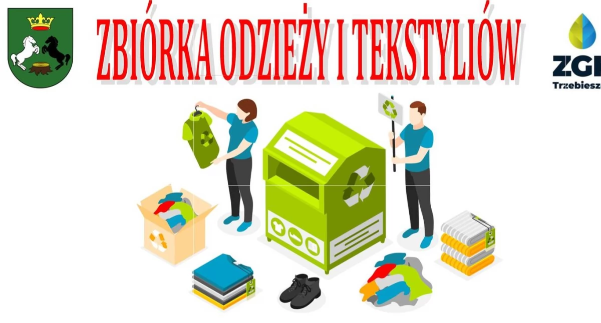 Zbiórka odzieży i tekstyliów w gminie Trzebieszów. Sprawdź terminy dla swojej miejscowości