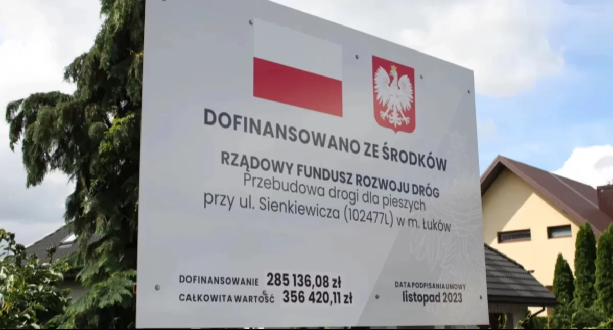 Budowa łącznika między ul. Stankiewicza a ul. Jana Pawła II w Łukowie z opóźnieniem. Wykonawca ukarany finansowo