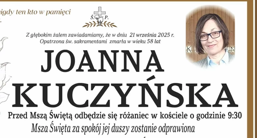 Zmarła Joanna Kuczyńska, pracownica Urzędu Miasta Łuków miała 58 lat