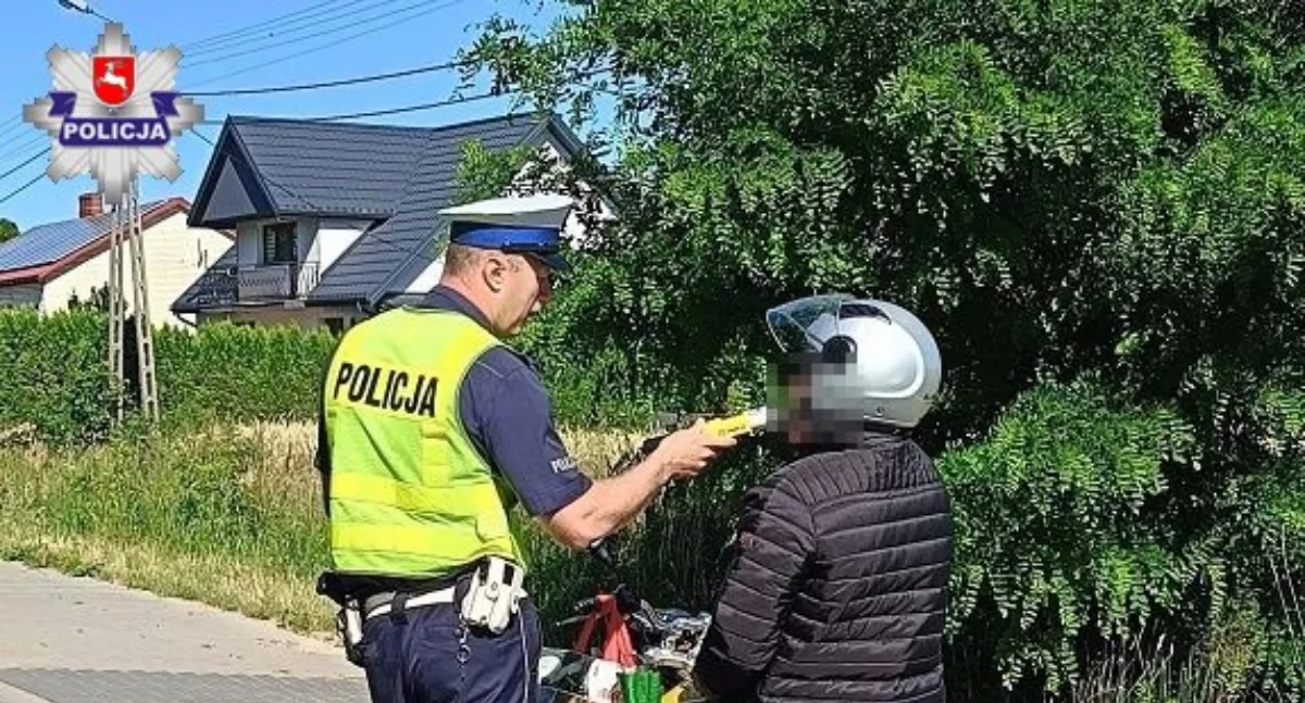 Skandal na drogach pod Siedlcami. Jeden motocyklista miał blisko 4 promile, drugi łamał sądowe zakazy