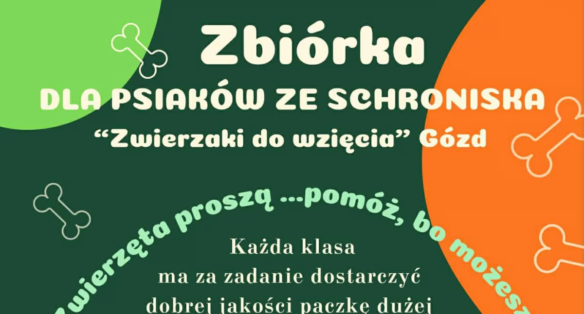 Zespół Szkół w Krynce organizuje zbiórkę dla psów ze schroniska