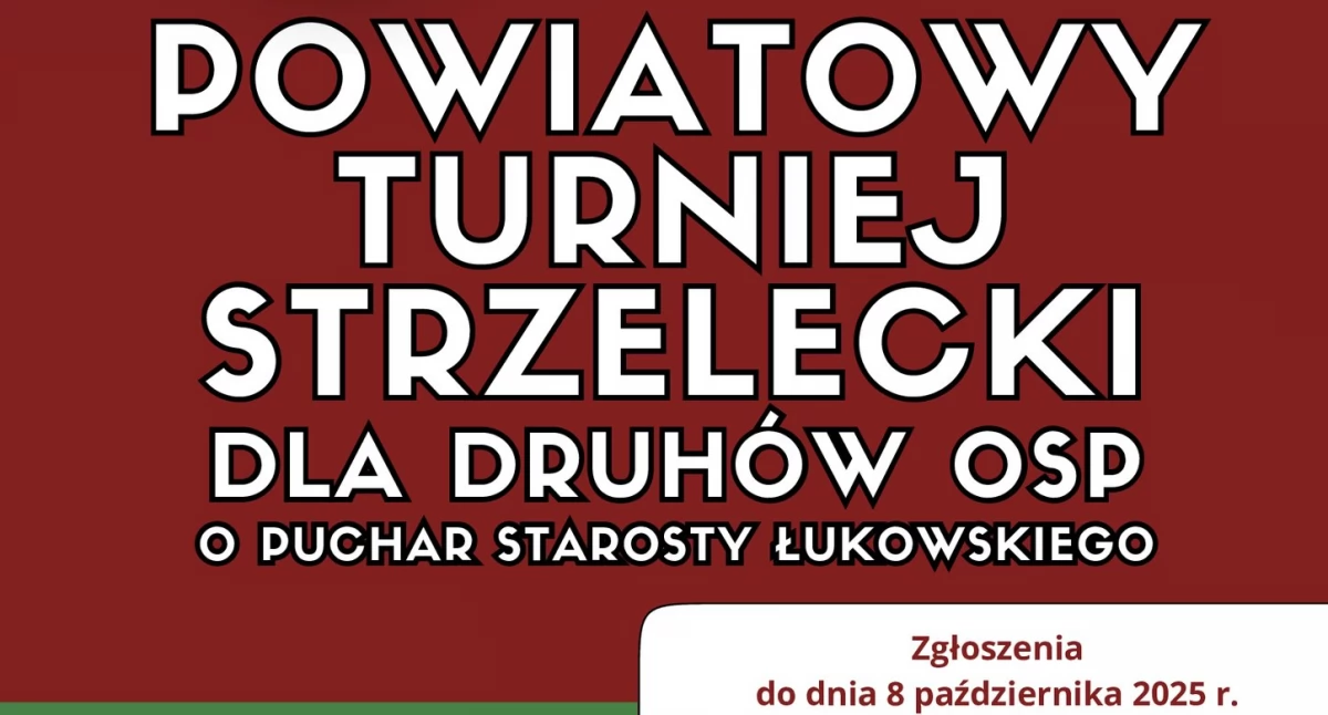 Strażacy-ochotnicy spotkają się na strzelnicy. Zapraszamy na Powiatowy Turniej Strzelecki w Smolanach