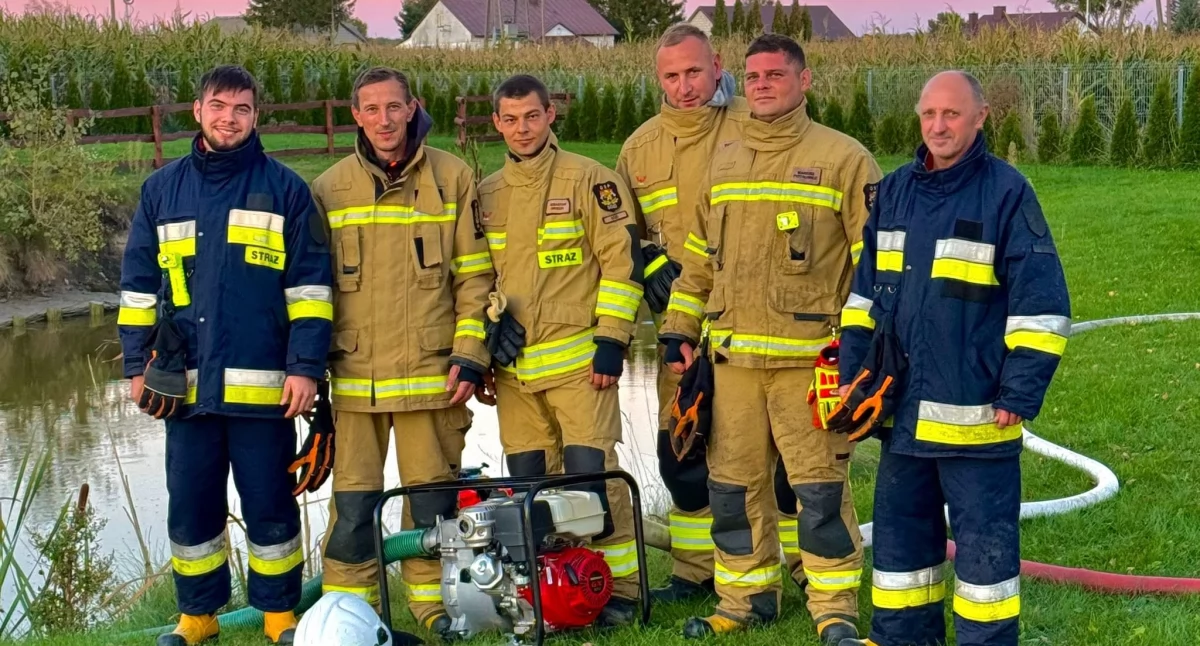 OSP Gózd nie próżnuje! Intensywny trening linii gaśniczych