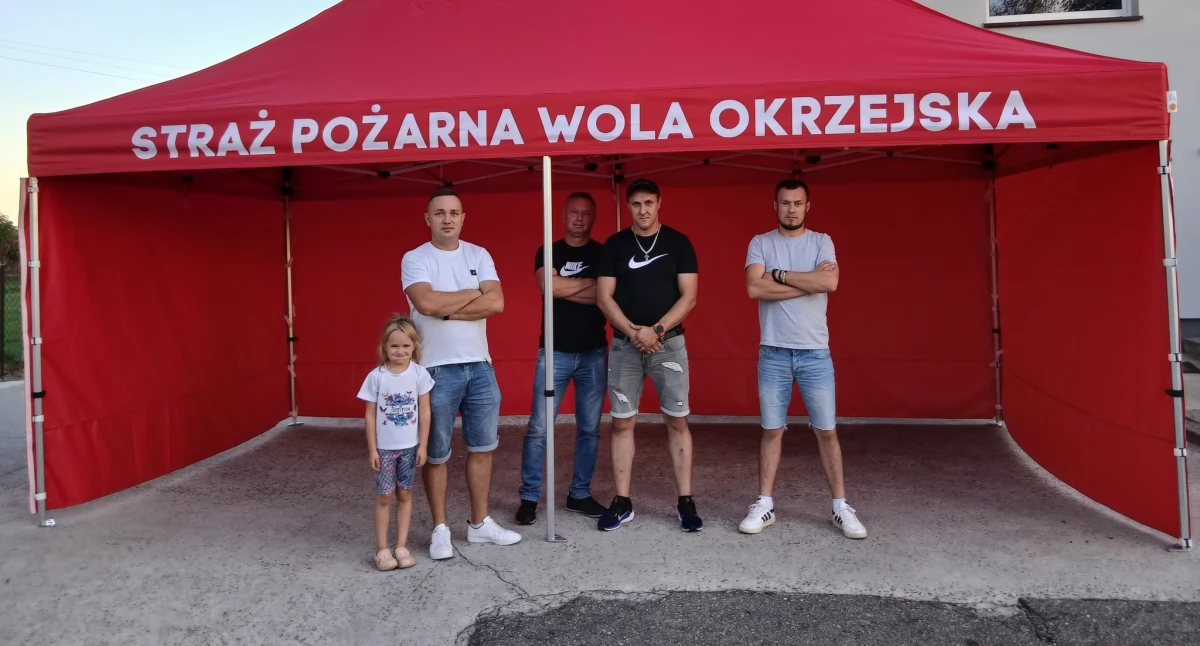 OSP Wola Okrzejska z nowym namiotem dzięki wsparciu mieszkańców