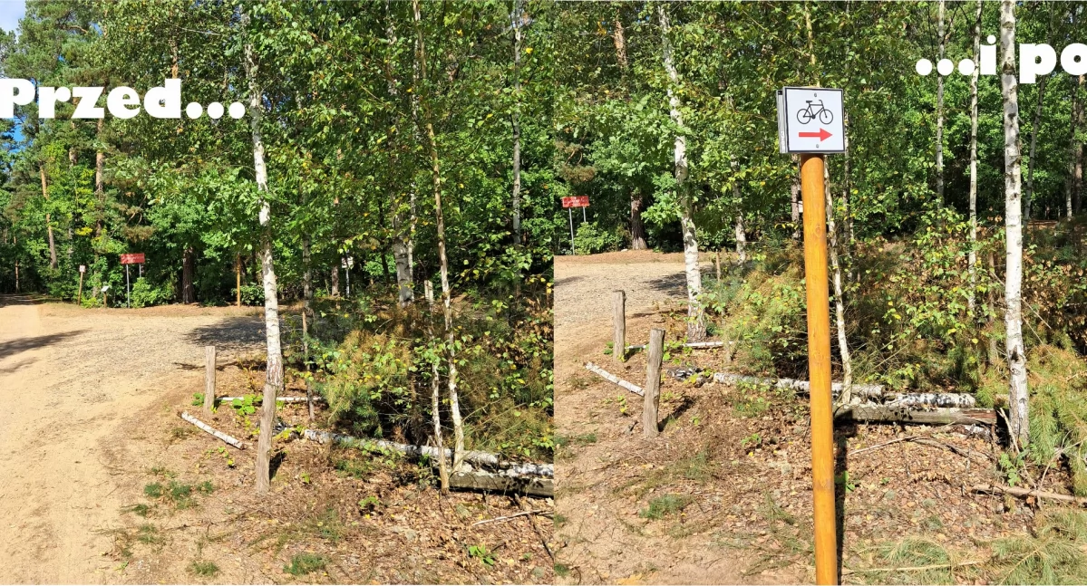 Nowe oznakowanie szlaków rowerowych w gminie Łuków. Odnowiono 45 km tras