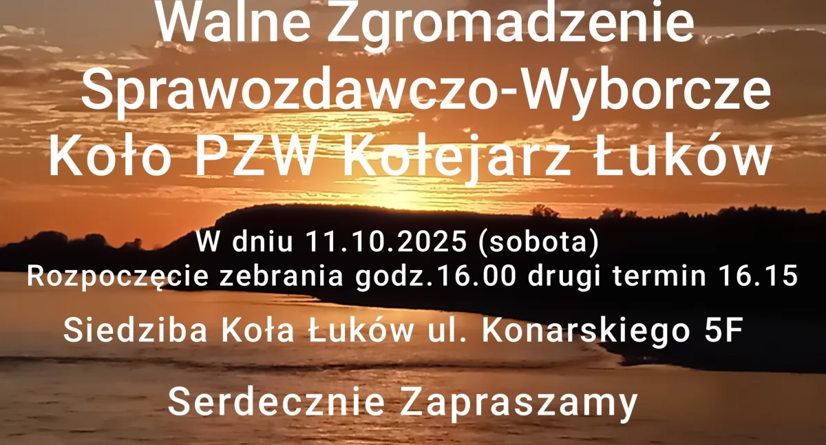 Zaproszenie na Walne Zgromadzenie PZW 
